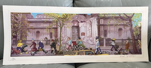 Red Grooms 1982 Pierpont Morgan Library NYC Signed Offset Lithograph #46/300 +++