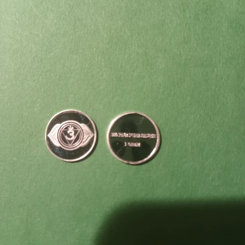 Third Eye Chakra Round One Gram .999 Fine.