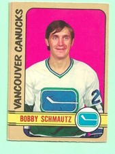 (1) BOBBY SCHMAUTZ 1972-73 O-PEE-CHEE # 181 CANUCKS ROOKIE EX/EX+ CARD (N0143). rookie card picture