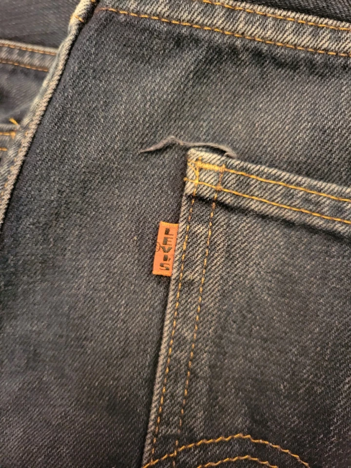 Jeans Levis Levi's 606 Naranja Tab Denim Hombres 36x34 36x32 EE. UU. Big E Reedición Retro Foto 3 de 4