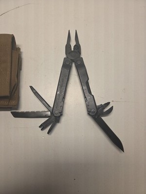 Leatherman Super Tool 300 Black  Oxide Multi-Tool & MOLLE  SHEATH  UNUSED.