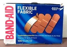 Band-Aid Brand Flexible Fabric Adhesive Bandages 100 Count