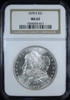 1878-S MORGAN DOLLAR $1 NGC MS62 (PQ403)