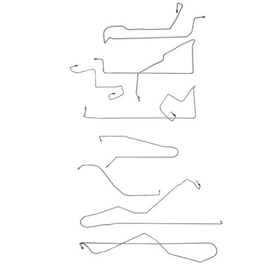 Complete Brake Line Kit Fits 15-22 Dodge Challenger Hellcat Stainless CBK0688SS