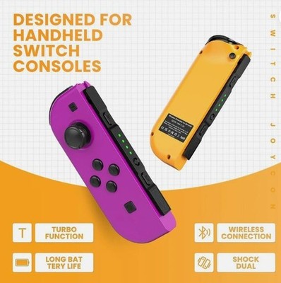 Nintendo Switch 本体 Joy-Conイエロー/パープル Nintendo Switch Neon Purple Joy-Con with Wrist Strap for sale