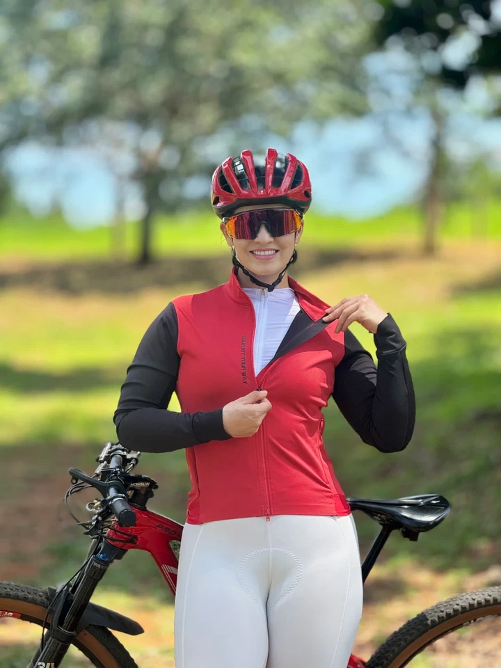 YKYW Women Cycling Jacket Windproof Tops Waterproof Bicycle Windbreaker Jersey - Image 2 of 4