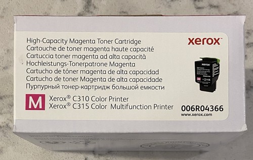 NEW IN BOX GENUINE ~ XEROX 006R04366 MAGENTA High Yield Toner C310 C315