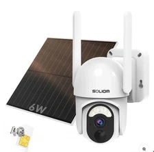 Soliom S40R Pan Tilt Solar Powered Wireless 4G LTE Cellular 2 Security Cameras
