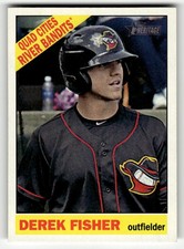 2015 Topps Heritage Minor League Derek Fisher #38 Quad Cities River Bandits