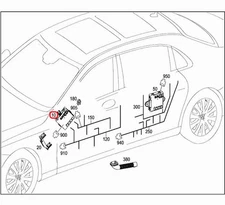 Door Control Unit Front Right W205 C253 X253 W222 V222 MERCEDES-BENZ A2229001614