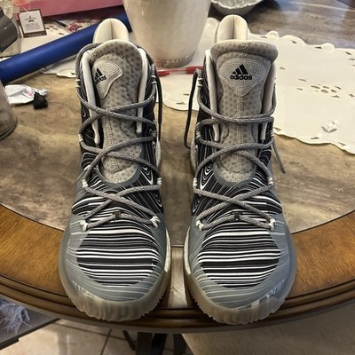 Adidas Men's Crazy Explosive Shoes Gray/Black AQ4077 Size 15 Lace-Up High Top 