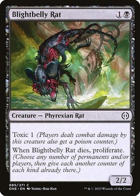 MTG Blightbelly Rat [ONE] #85 en
