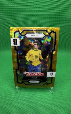 2026 Panini Prizm Monopoly Fifa World Cup - Kaka #19 Gold Cracked Ice Prizm