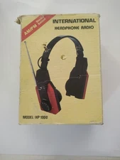 Vintage Boxed Radio Headphones Working International Radio Ho 1000