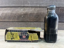Vintage 1940’s Hires R-J Root Beer Extract Glass Bottle With Box