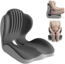 Ergonomic Memory Foam Seat Cushion, Seat Back Cushion with Lumbar Support
