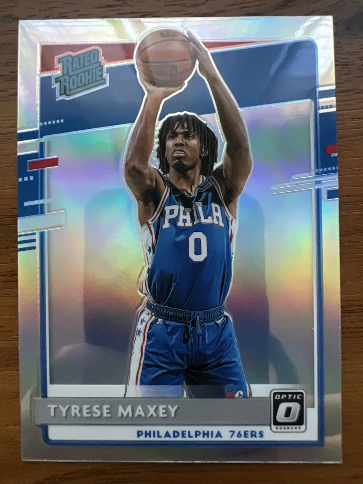 2020-21 Panini Donruss Optic Tyrese Maxey RC #171 Rookie Holo Silver