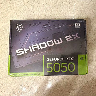 MSI Shadow 2X GeForce RTX 5050 8GB GDDR6 Ray Tracing HDMI/DP GPU