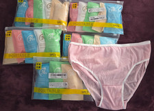 24 Pc Womens Disposable Cotton Travel Panties Asst Colors XXXXL - Made in China