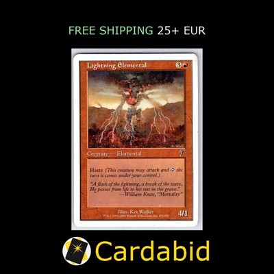 Lightning Elemental - 7ED #201 7th Edition Kev Walker MP