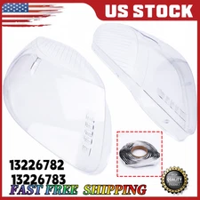 For Buick Enclave 2008-2012 Pair Transparent Headlight Headlamp Cover Lens