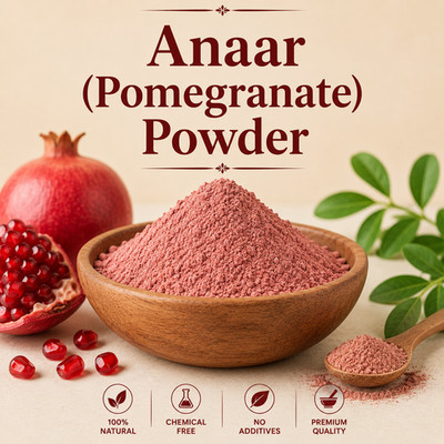 Qherbs Anaar (Pomegranate) Powder Pure Natural Fruit Powder 100% Pure Free Ship