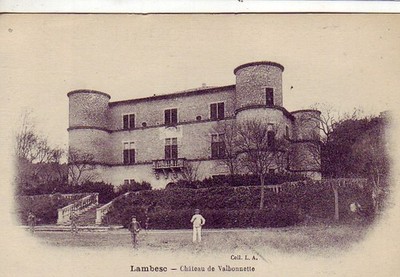 CPA 13 Provence ca. Aix, Pélissanne LAMBESC Chateau de VALBONNETTE belebt
