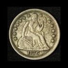 1856 Seated Liberty Dime Small Date  - Free Shipping USA