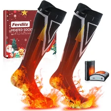 Rechargeable Electric Heated Socks - 7500mAh Washable Foot Warmer for Men Women
