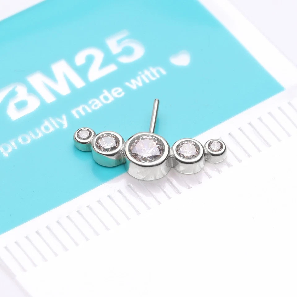 Parte frontal brillante burbuja viaje sin rosca OneFit oro 14 quilates Foto 2 de 2