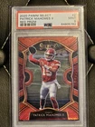 PATRICK MAHOMES II 2020 SELECT CONCOURSE RED PRIZM /99 PSA 9