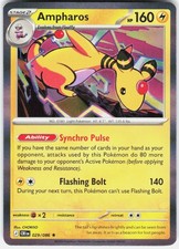 Ampharos 029/086 Rare Chaos Rising Pokemon Holo NM/M