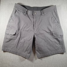 Copper Oak Supply Co Men's Venture Ripstop Cargo Gray Shorts, 36