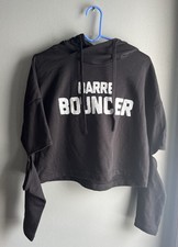 Women's Barre/Yoga Elbow Slit Hoodie Cropped Sweatshirt. Medium. NWT. Free Ship.