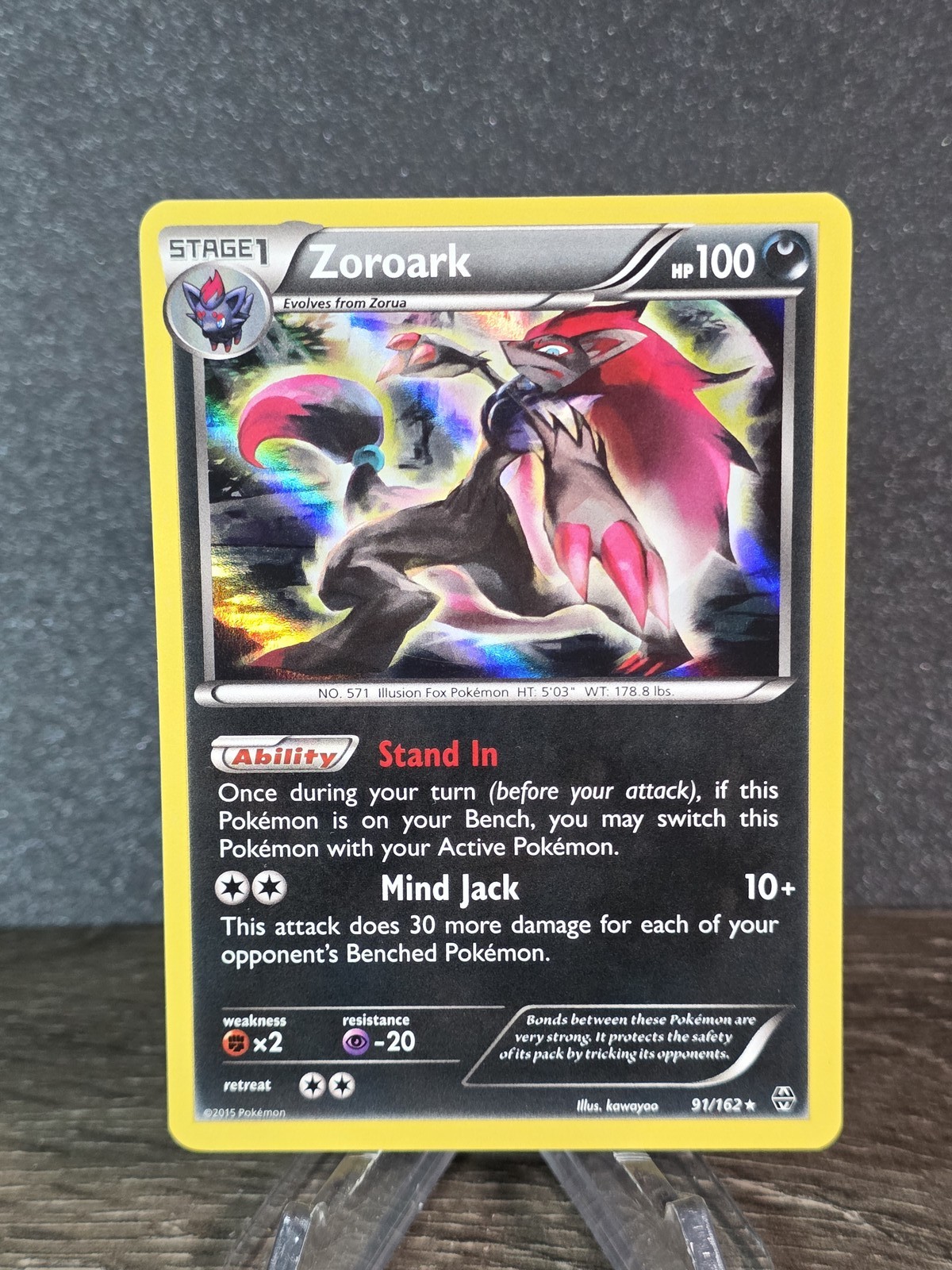 XY - BREAKthrough #91/162 Zoroark Holo Rare