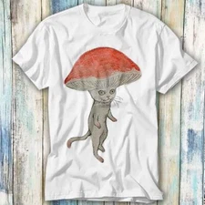 Magic Mushroom Cat Hat Parody T Shirt Meme Gift Top Tee Unisex 1308