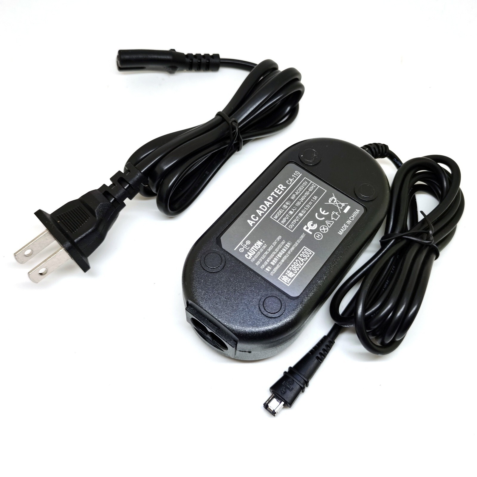 AC Power Supply Adapter For CA-110 Canon VIXIA HF R40 R42 R50 R52 R200 ...