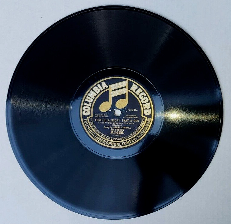 COLUMBIA RECORD 78rpm - "Love Is A Story That's Old" &  "The Madcap Duchess"