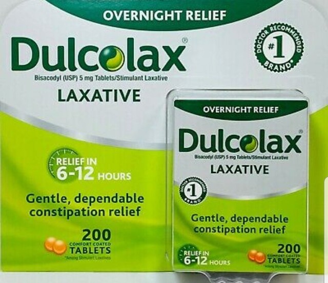 OTC Dulcoflex Dulcolax Laxative Tablets 5mg Bisacodyl 200