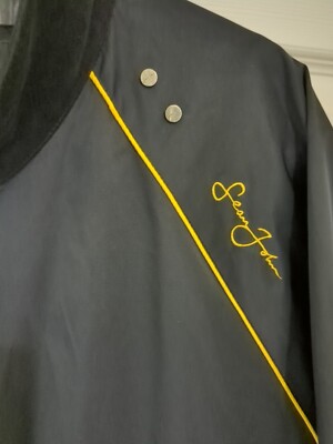 Sean John GIII Men's XL Black W/Yellow Piping Nylon Mix Jacket | eBay