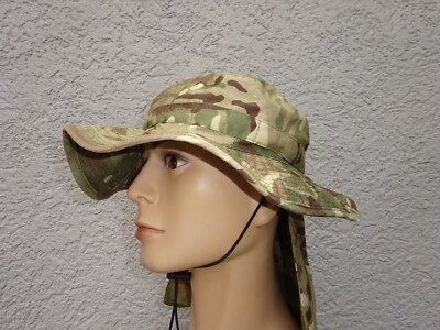 Brit. Boonie Hat Buschhut multi terrain pattern, MTP, Nackenschutz Gr. 59, TOP