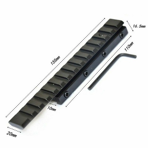 Höhenadapter Prismenschiene zu Picatinny Schiene 70 100 125 1505 260mm lang Jagd - Bild 16 von 21