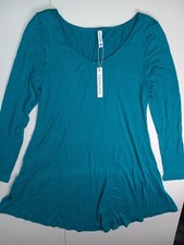 DEARCASE Short Light Blue V Neck Shirt Dress Women's Medium NWT