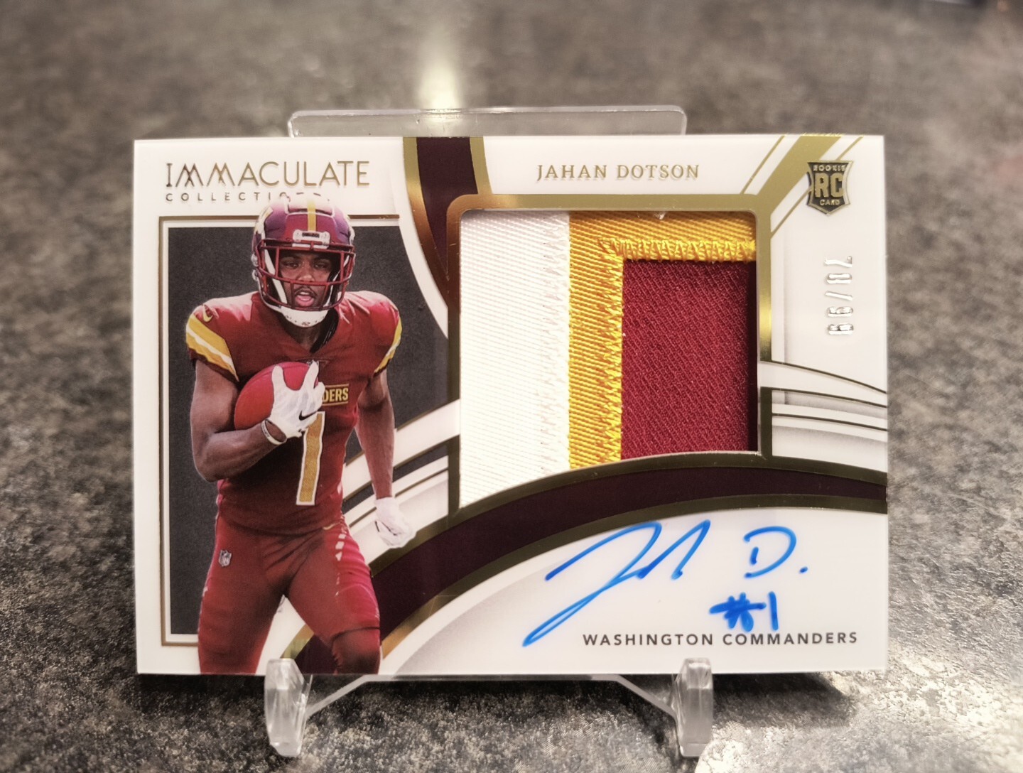 Jahan Dotson RC - 2022 Panini Immaculate Premium Patch Auto RPA #/99 Rookie 🔥