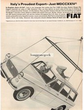 1965 Fiat 1100d Station Wagon Italys Proudest Export Vintage Ad