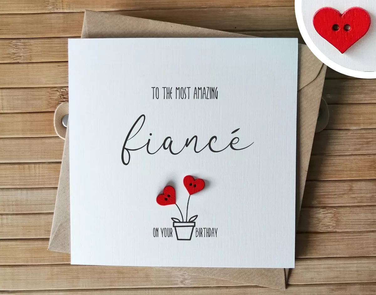 Fiancé hotsell birthday card