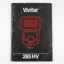 Vivitar 285 HV - Flash Instruction - Manual Booklet