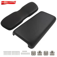 Front Seat Bottom Back Cushion For Club Car DS 2000.5+ Golf Carts Black