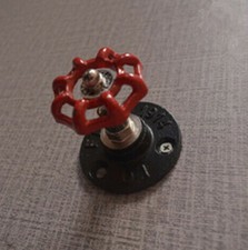 Retro Industrial Steampunk Cast Iron Faucet Door Handle Cabinet Pull Drawer Knob