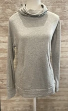 Women’s Sweatshirt RBX Live Life Active Long Sleeve Cowl Neck Mesh Gray Medium 